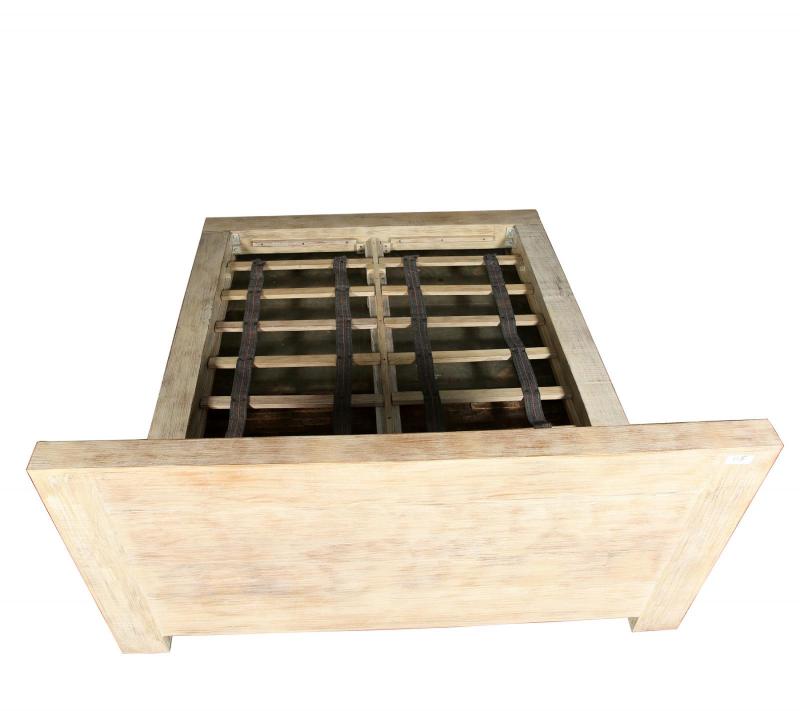 QUEEN SOLID RECLAIMED TEAK WOOD BED