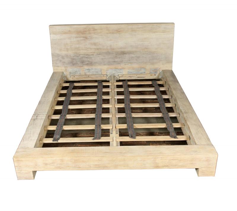 QUEEN SOLID RECLAIMED TEAK WOOD BED