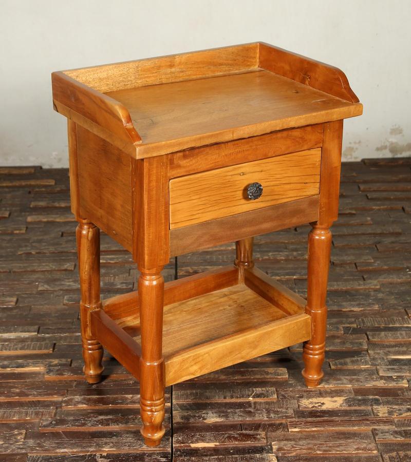 SOLID RECLAIMED TEAK WOOD END TABLE / NIGHT STAND