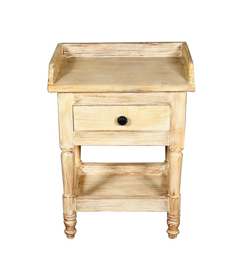 SOLID RECLAIMED TEAK WOOD END TABLE / NIGHT STAND