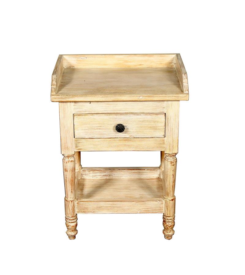 SOLID RECLAIMED TEAK WOOD END TABLE / NIGHT STAND