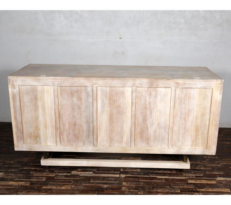  HAND CARVED SOLID RECLAIMED TEAK WOOD SIDEBOARD CONSOLE