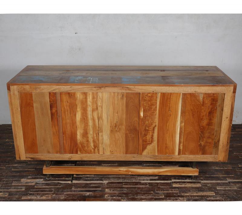  HAND CARVED SOLID RECLAIMED TEAK WOOD SIDEBOARD CONSOLE