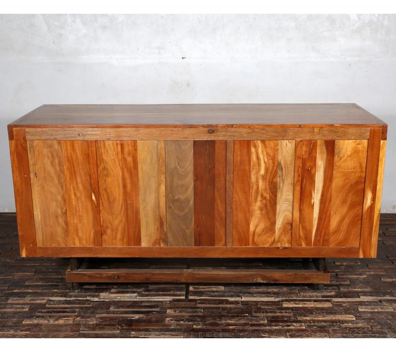  HAND CARVED SOLID RECLAIMED TEAK WOOD SIDEBOARD CONSOLE