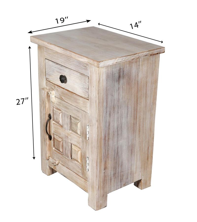 SOLID RECLAIMED TEAK WOOD END TABLE BEDSIDE TABLE