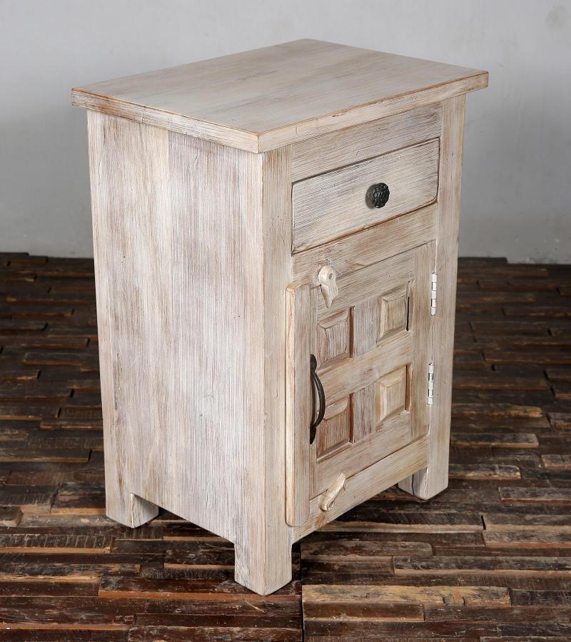 SOLID RECLAIMED TEAK WOOD END TABLE BEDSIDE TABLE