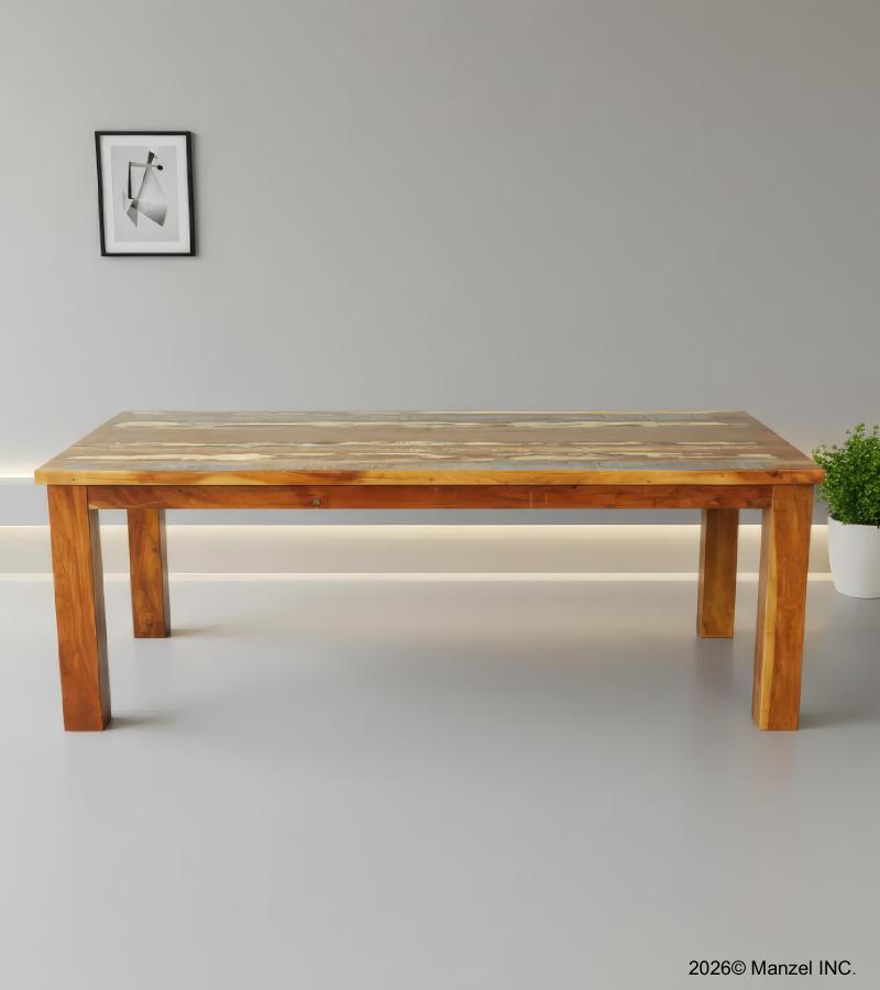 RECLAIMED SOLID TEAK WOOD TABLE