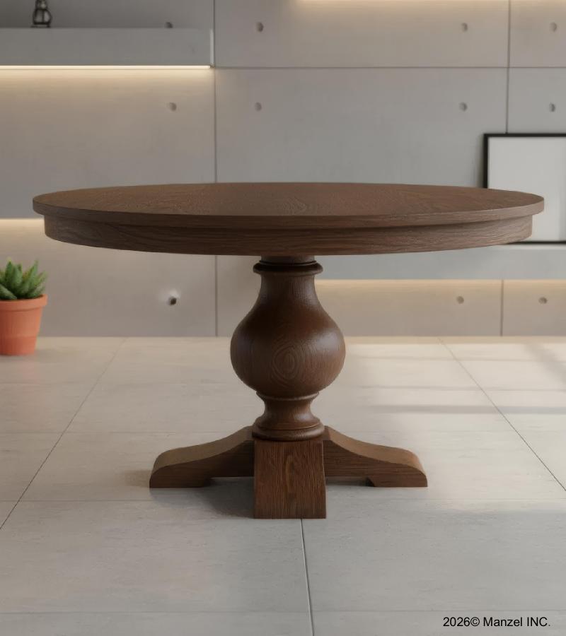 ROUND DINING TABLE SOLID WOOD
