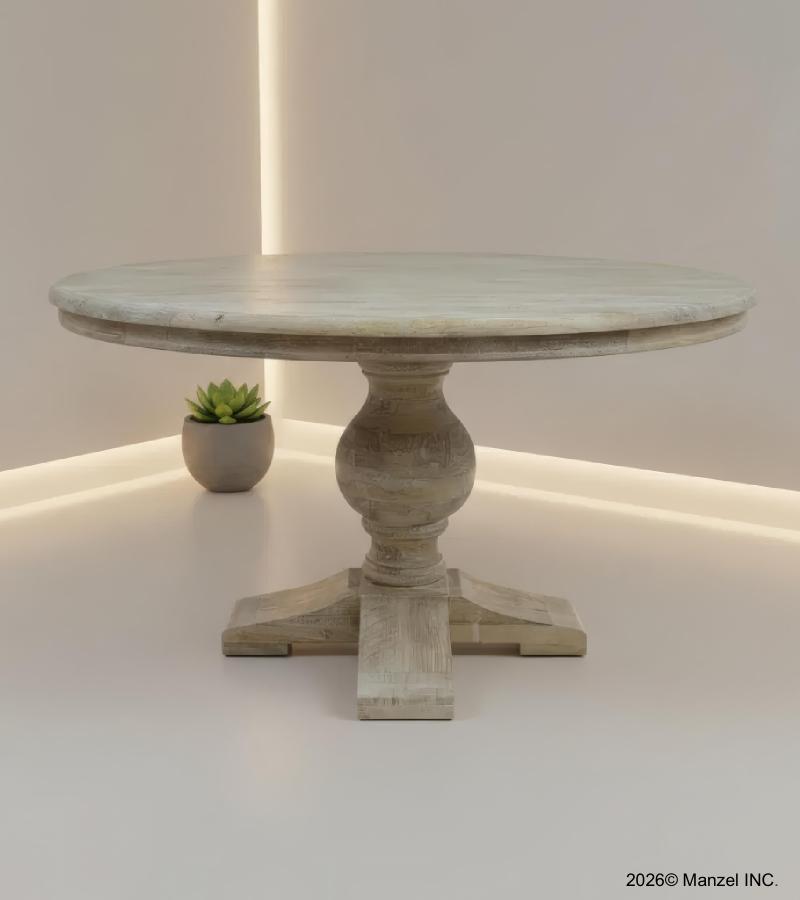 SOLID WOOD ROUND DIINING TABLE