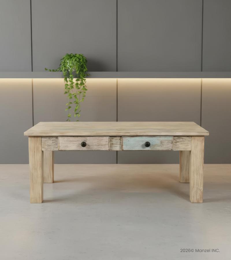 SOLID RECLAIMED TEAK WOOD COFFEE TABLE