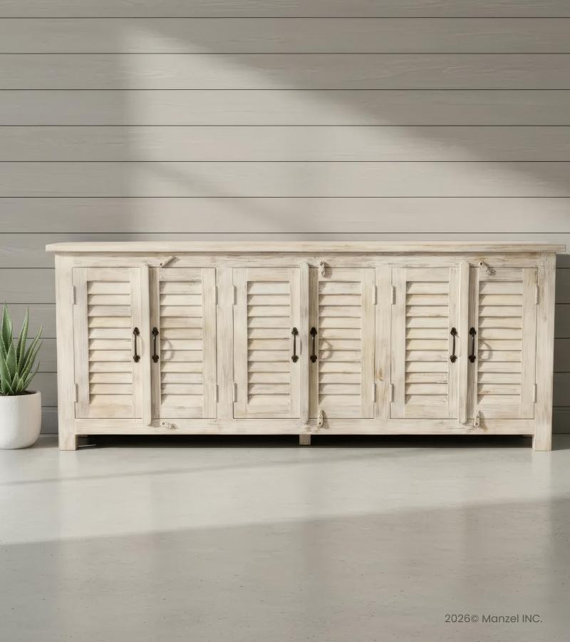 WOODEN  SHUTTER SIDEBOARD