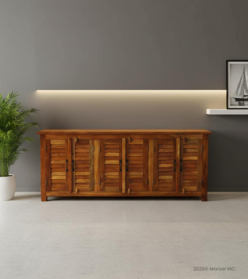WOODEN  SHUTTER SIDEBOARD