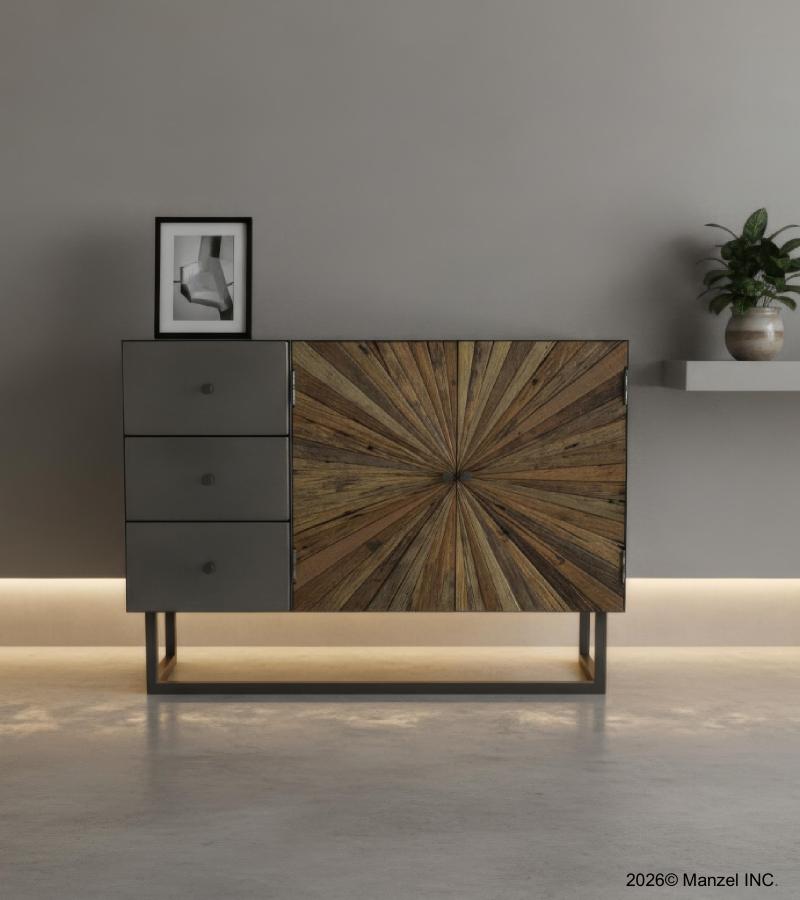 RECLAIMED WOOD & IRON CHEST