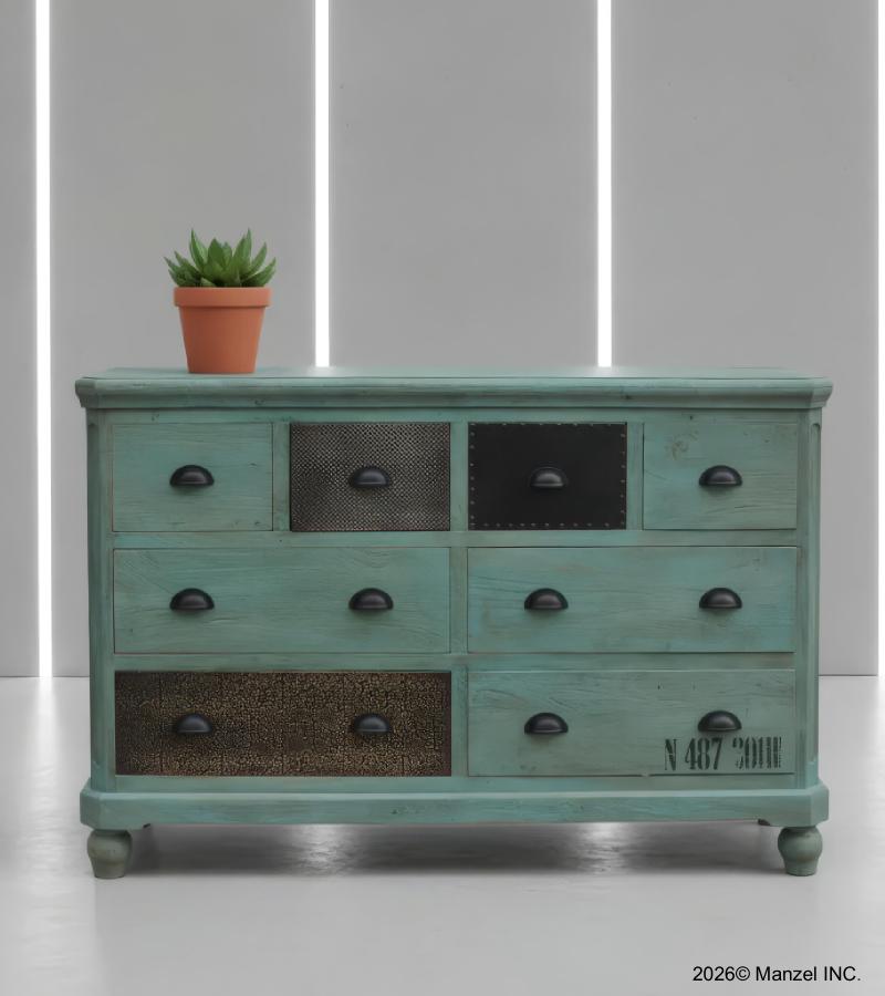 SOID WOOD DRESSER BUREAU CHEST