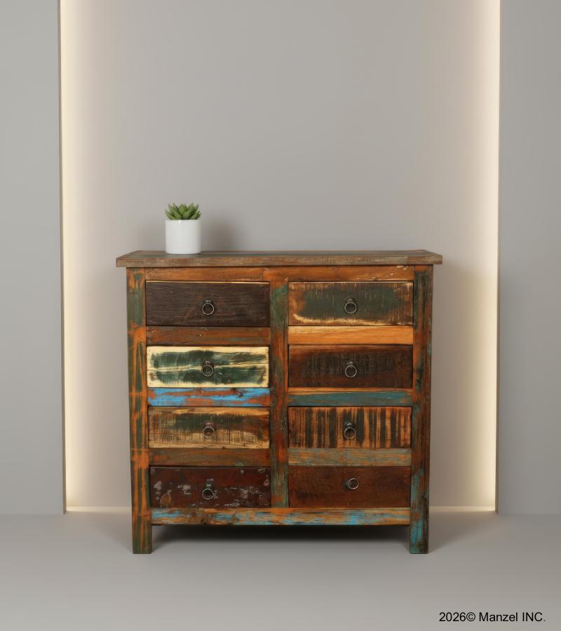 SOLID RECLAIMED TEAK WOOD CHEST SIDEBOARD BUREAU
