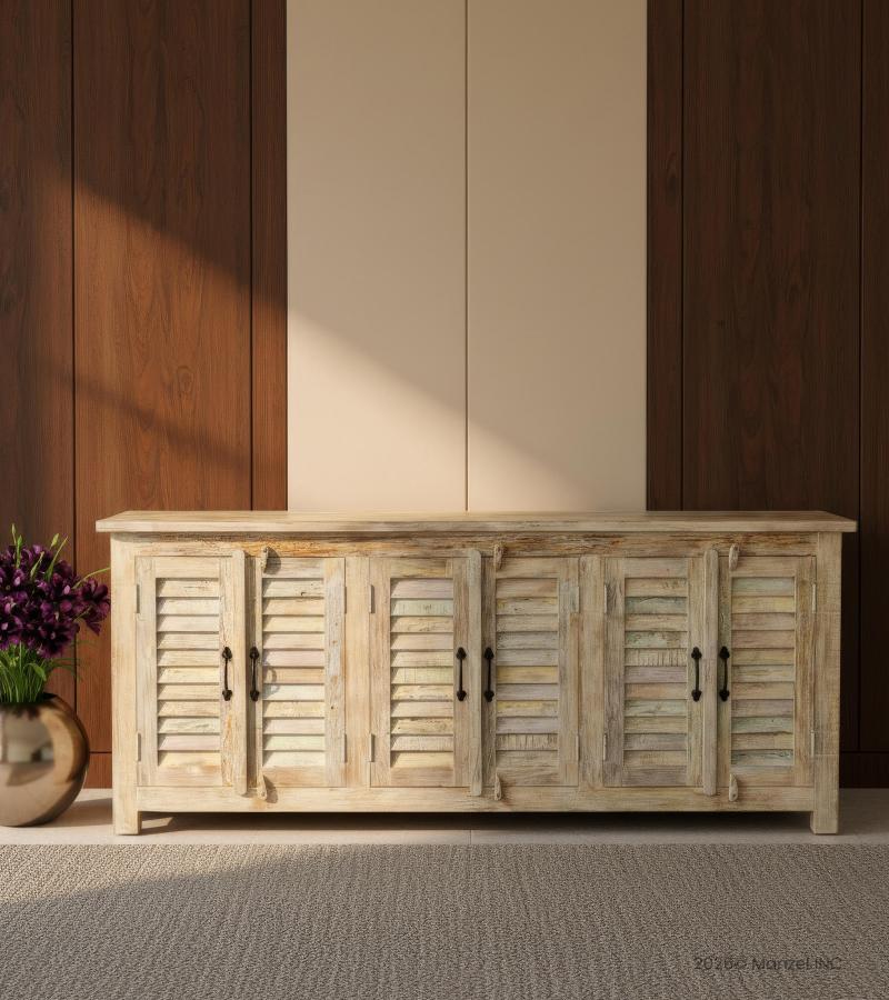 WOODEN  SHUTTER SIDEBOARD