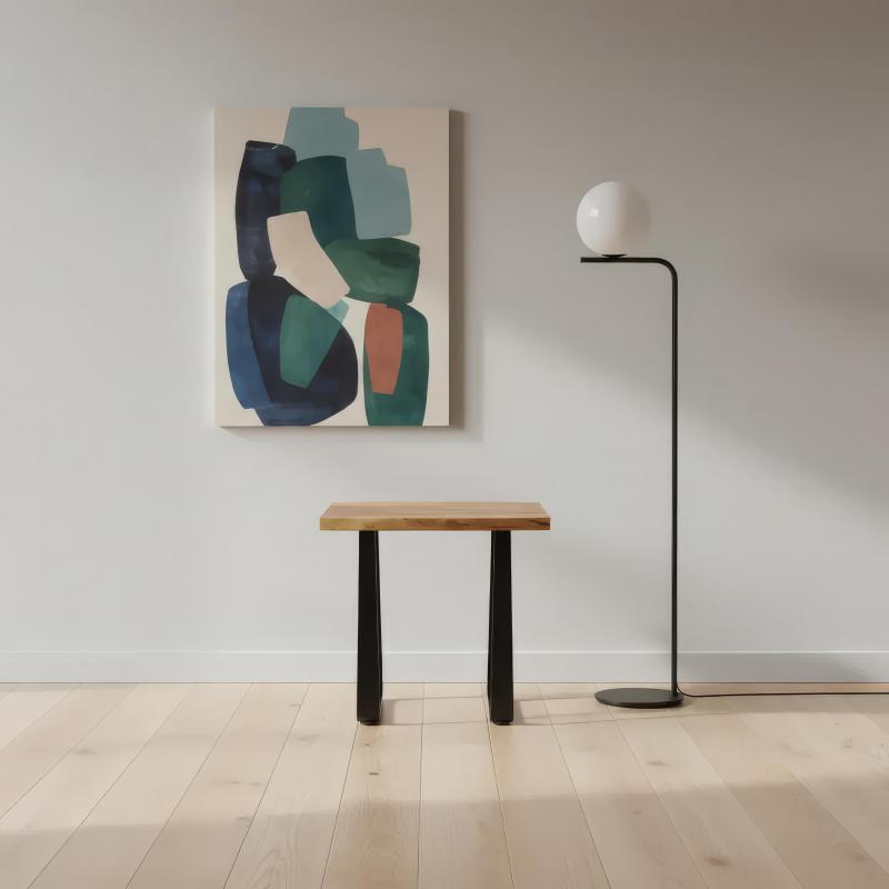 WOOD & IRON SIDE TABLE