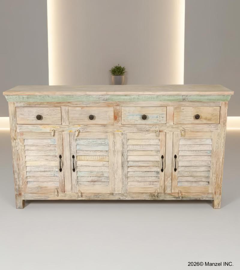 SOLID RECLAIMED TEAK WOOD SIDEBOARD