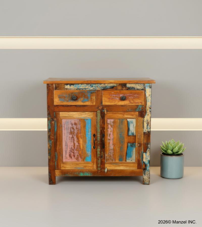 SOLID RECLAIMED TEAK WOOD SIDEBOARD CABINET
