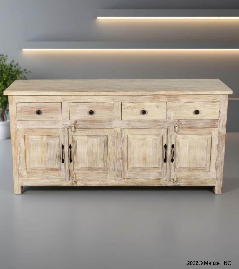 SOLID RECLAIMED TEAK WOOD SIDEBOARD