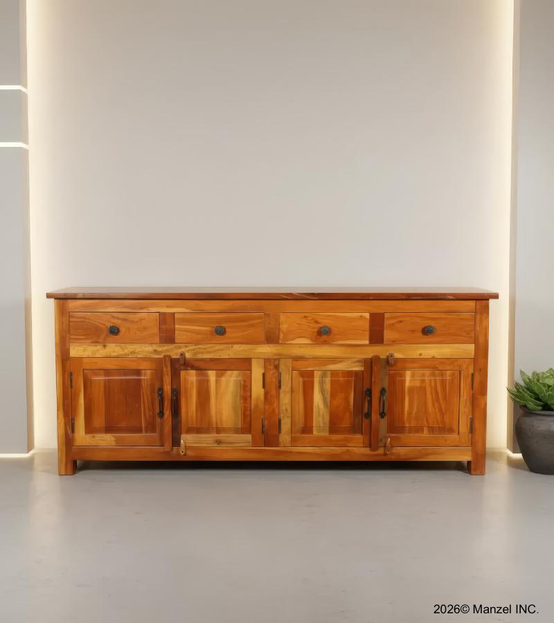 SOLID RECLAIMED TEAK WOOD SIDEBOARD
