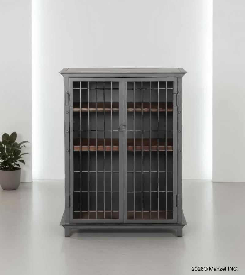 IRON & WOOD CABINET