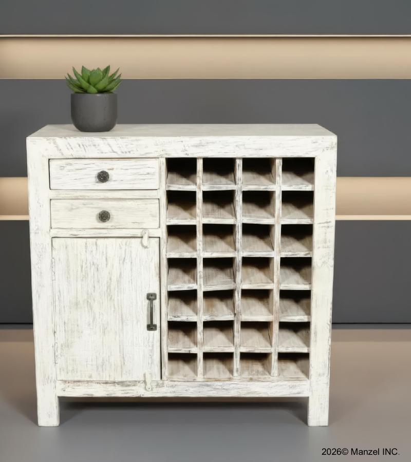 SOLID RECLAIMED TEAK WOOD WINE BAR