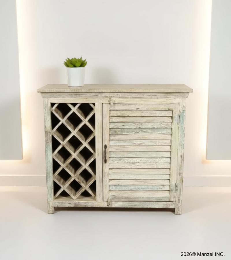 SOLID RECLAIMED TEAK WOOD WINE LIQUOR BAR