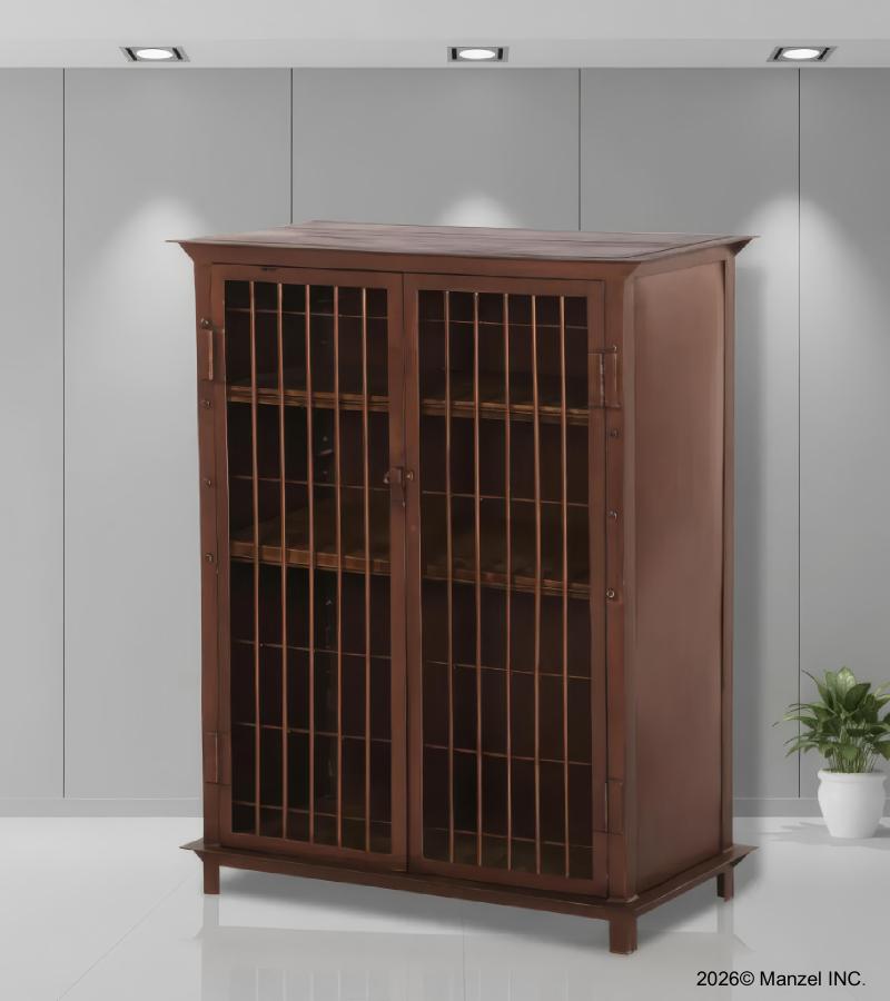 SOLID WOOD & IRON CABINET