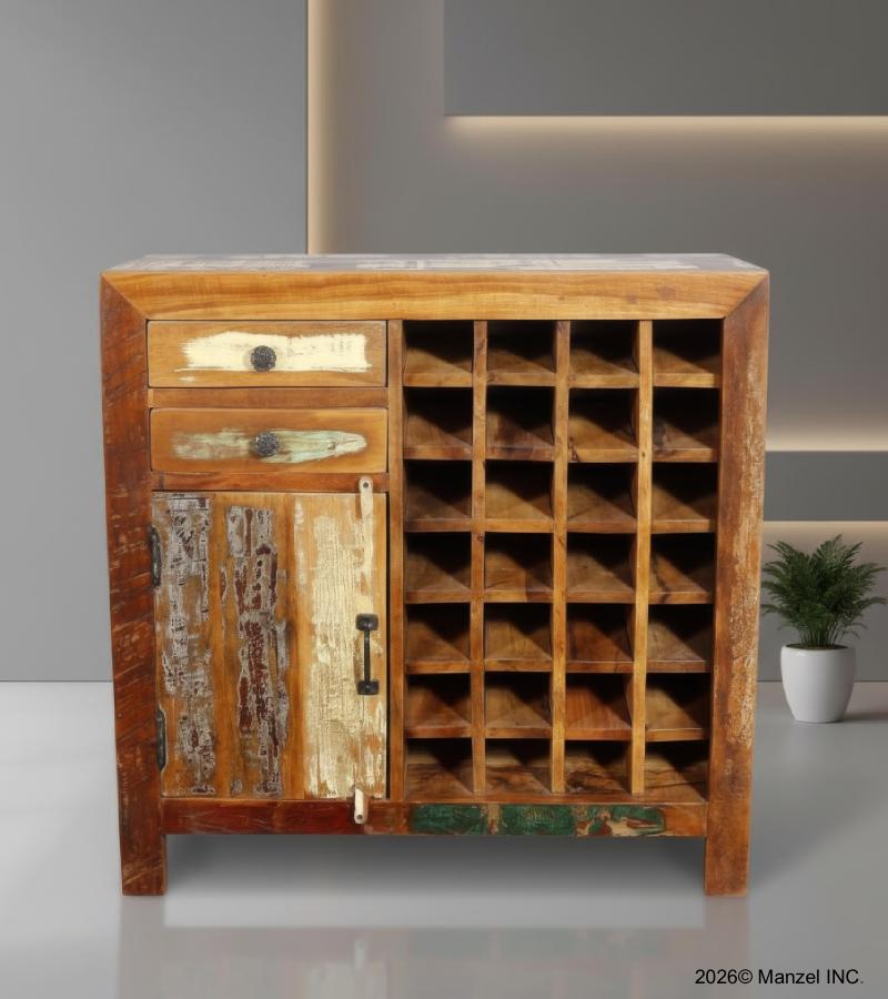 SOLID RECLAIMED WOOD WINE BAR