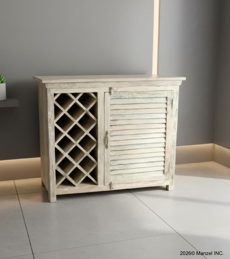 SOLID RECLAIMED TEAK WOOD WINE LIQUOR BAR