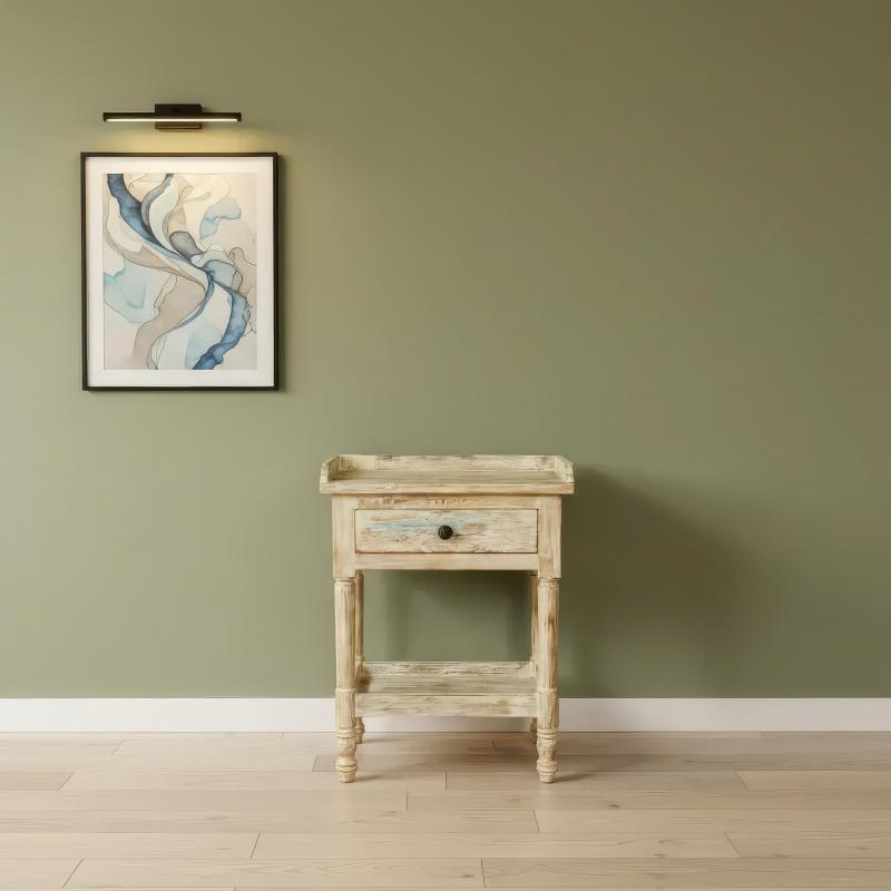 SOLID RECLAIMED TEAK WOOD END TABLE / NIGHTSTAND