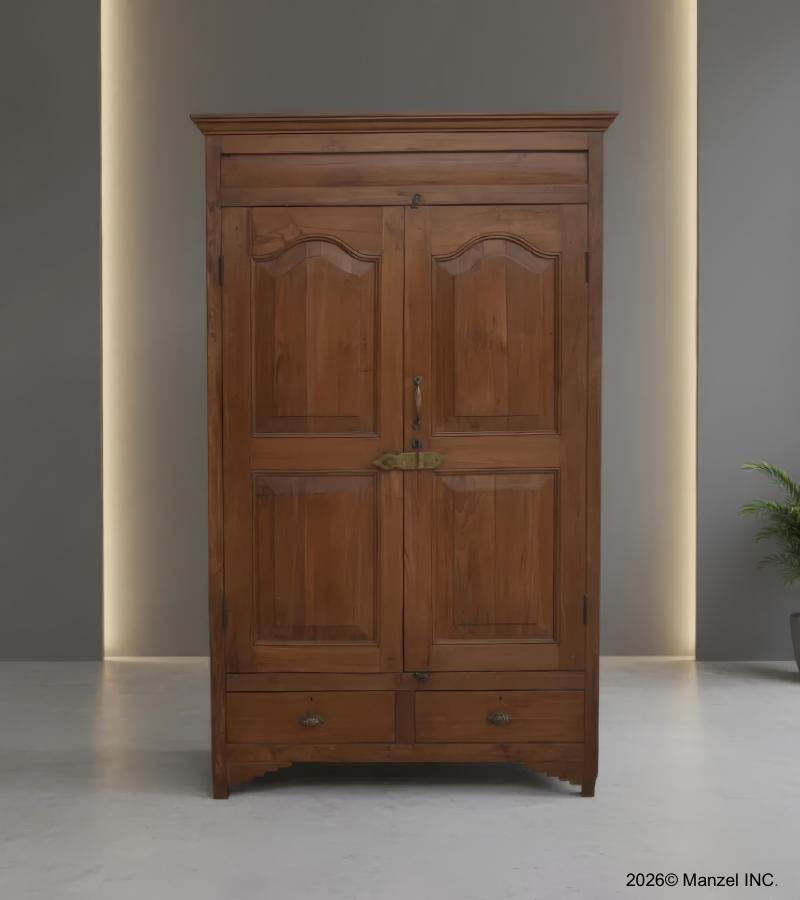 VINTAGE RECLAIMED TEAK CABINET W/ SHELVES