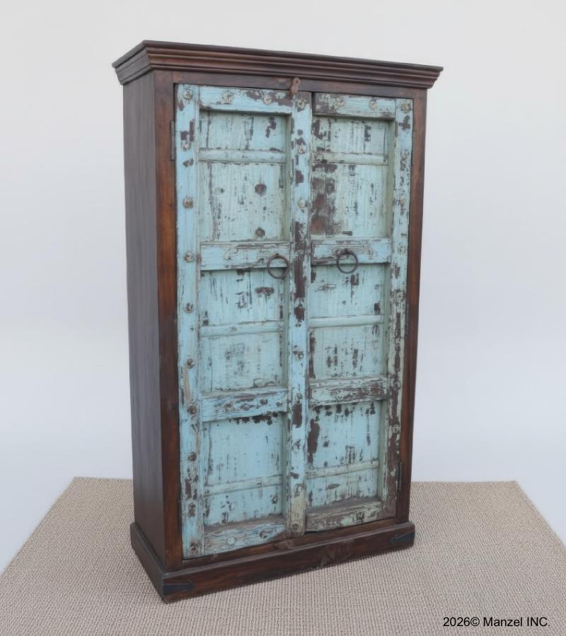 VINTAGE RECLAIMED TEAK CABINET W/ SHELVES