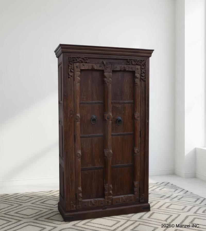 VINTAGE RECLAIMED TEAK CABINET W/ SHELVES