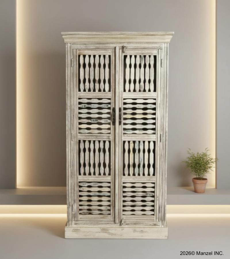 SOLID RECLAIMED TEAK WOOD W/ 2 DOORS