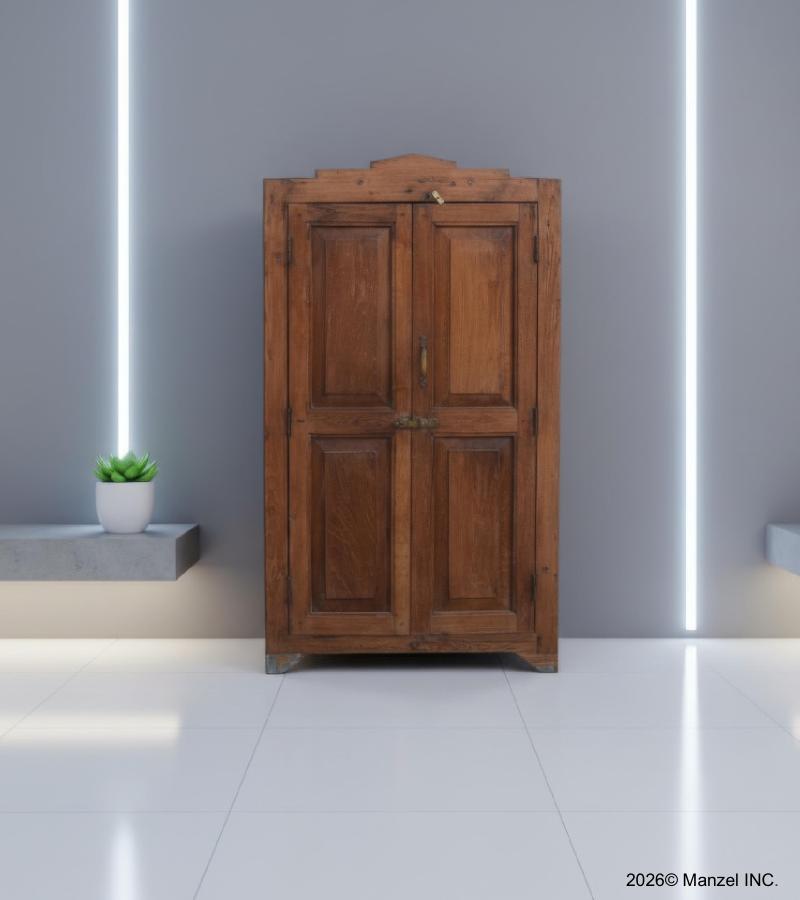 SOLID RECLAIMED TEAK WOOD STORAGE CABINET