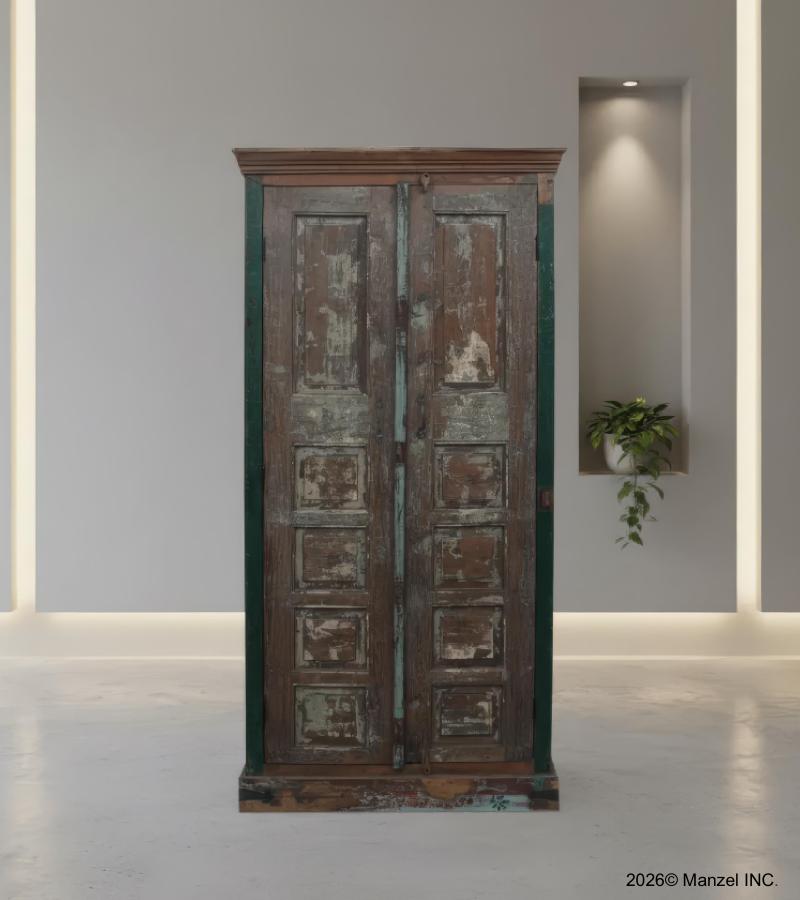VINTAGE RECLAIMED TEAK WOOD CABINET