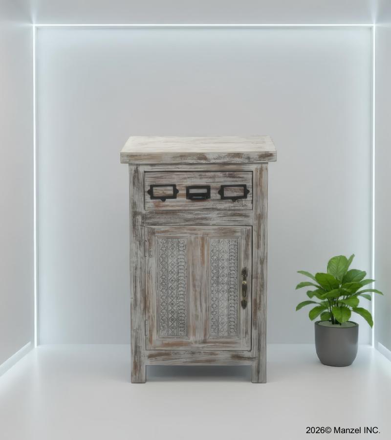 SOLID RECLAIMED TEAK WOOD SIDE TABLE