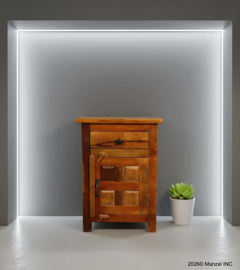 SOLID RECLAIMED TEAK WOOD END TABLE