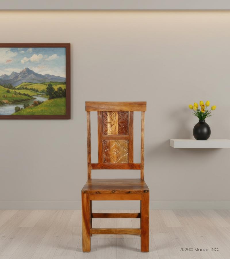 SOLID HAND CARVED RECLAIMED TEAK CHAIR