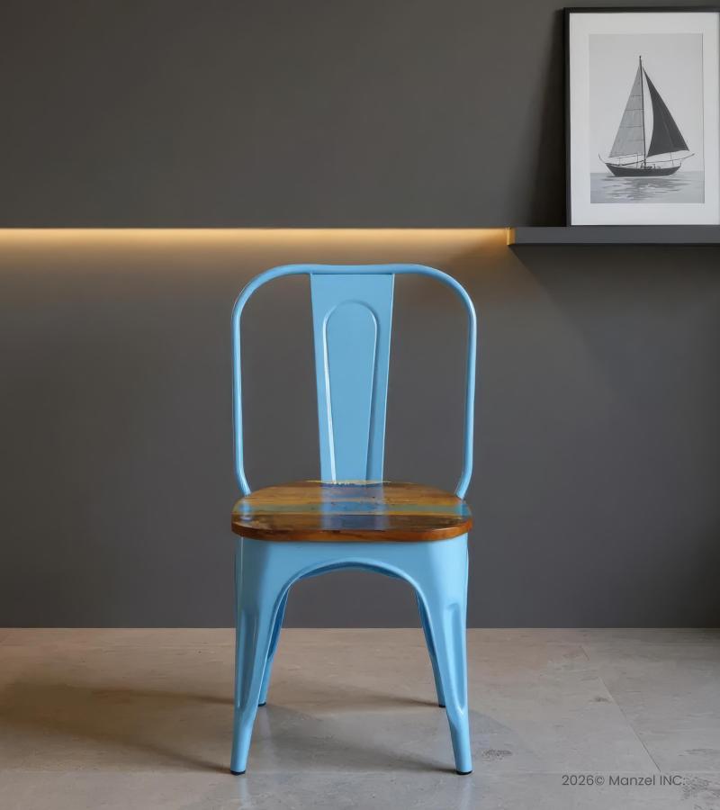 WOODEN IRON CHAIR 