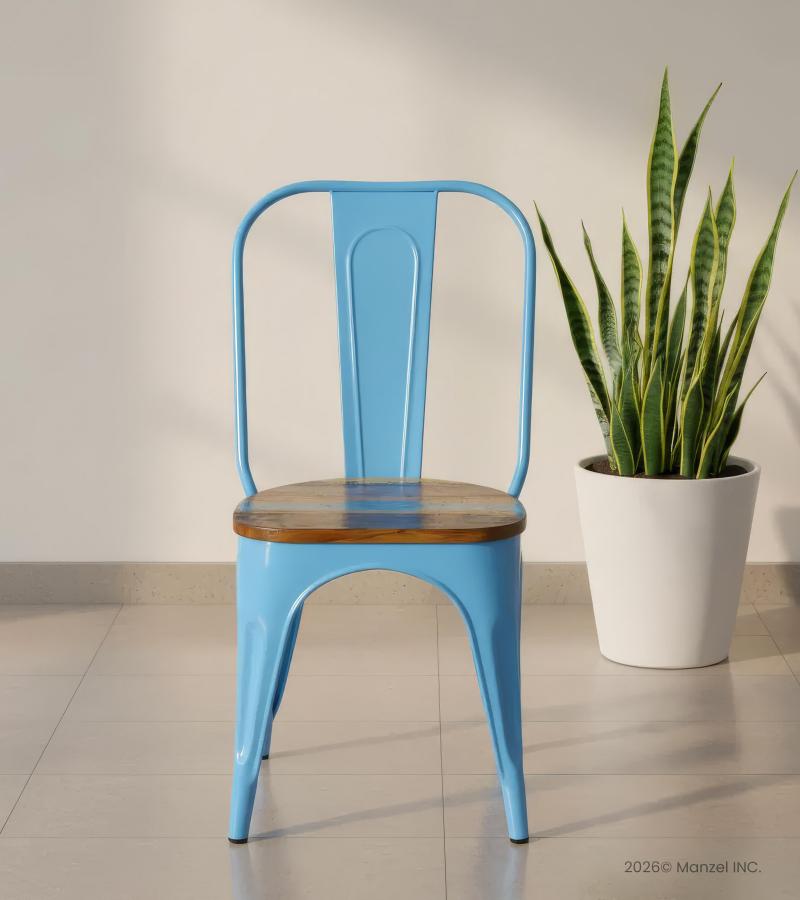 WOODEN IRON CHAIR 