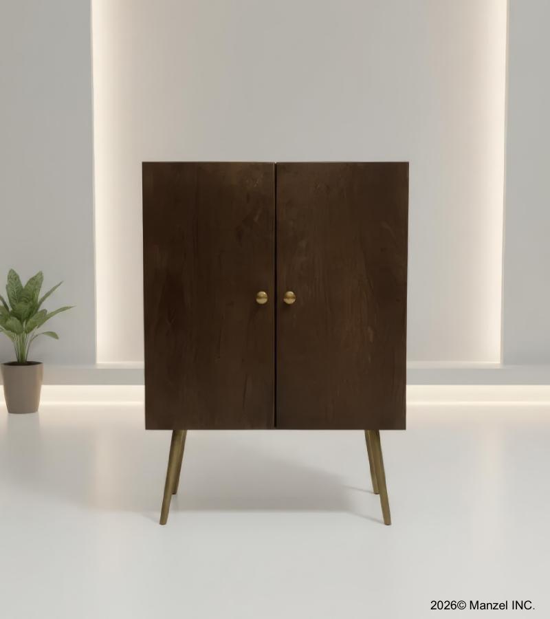 SOLID WOOD & IRON CABINET