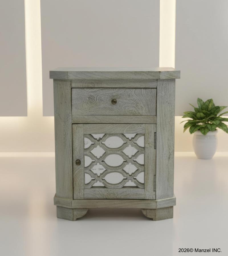 SOLID WOOD NIGHTSTAND / END TABLE