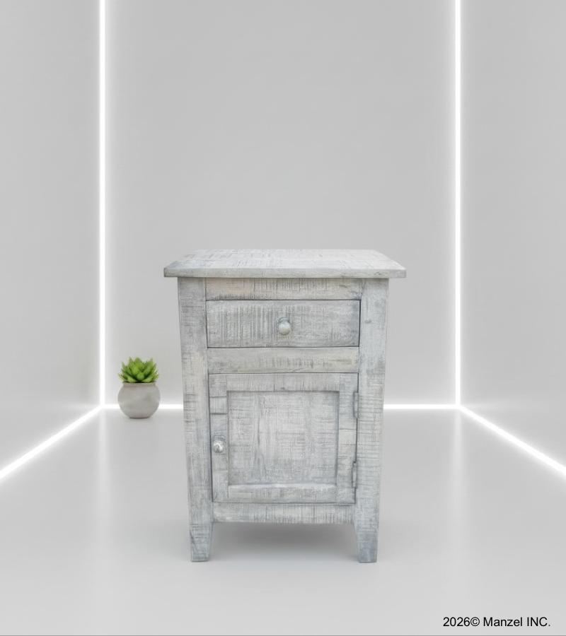 SOLID WOOD END TABLE