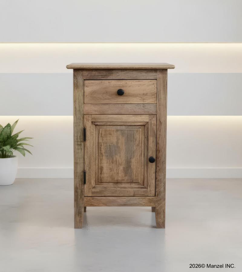 SOLID WOOD NIGHTSTAND / END TABLE
