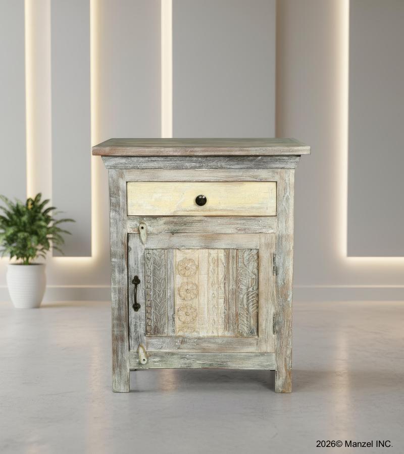 SOLID RECLAIMED TEAK WOOD SIDETABLE END TABLE