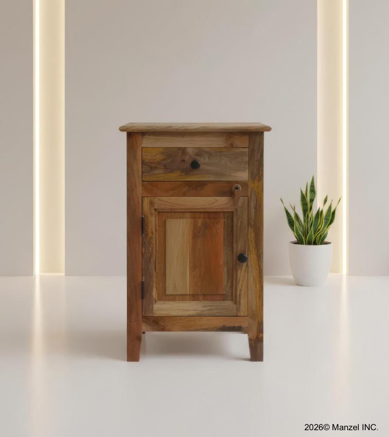 SOLID WOOD NIGHTSTAND / END TABLE