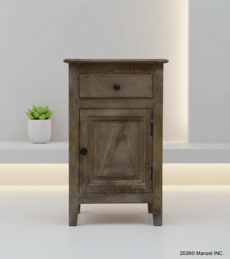 SOLID WOOD NIGHTSTAND / END TABLE